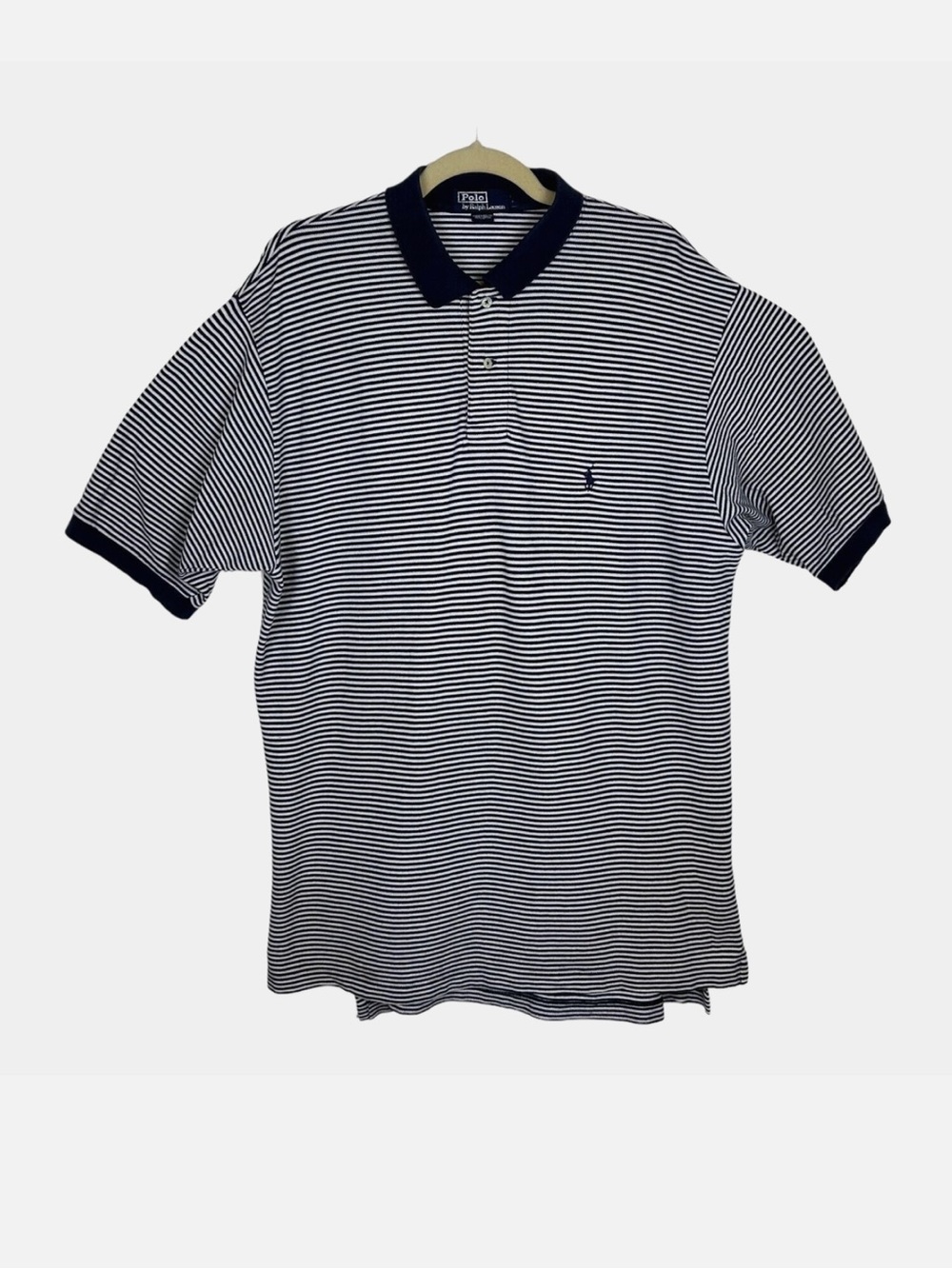 Polo by Ralph Lauren Navy & White Striped Polo